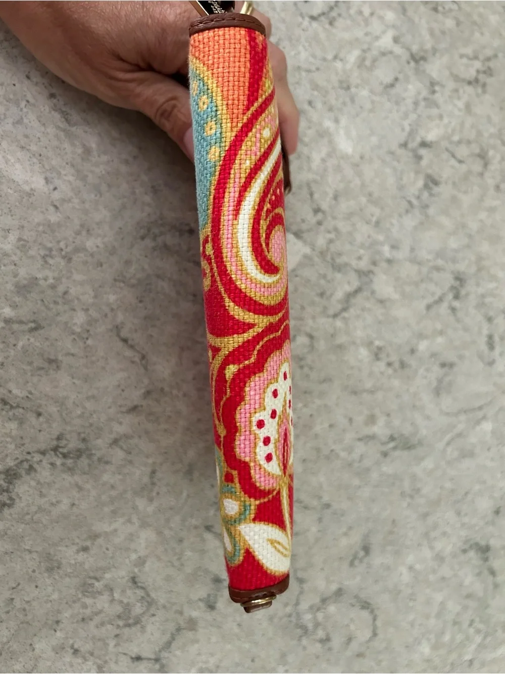 Spartina 449 Multicolor Floral Canvas Wallet with Gold Emblem